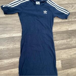 Adidas Dark Blue Apparel with White Accents